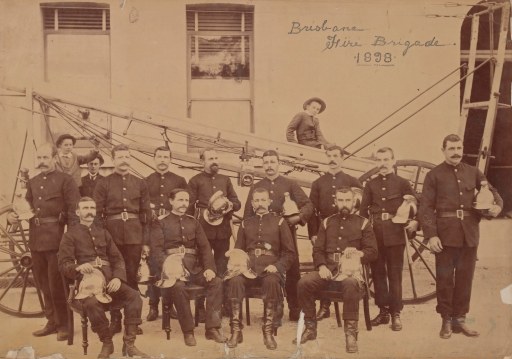 Brisbane Fire Brigade 1898 Brisbane Fire brigade 1898 Victorian State Library.jpg