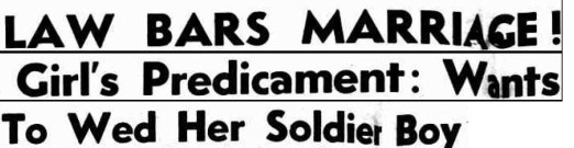 law bars marriage 1942