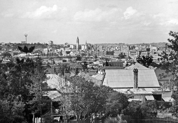 CBD from Highgate Hill November 1948 Qld Gov archives