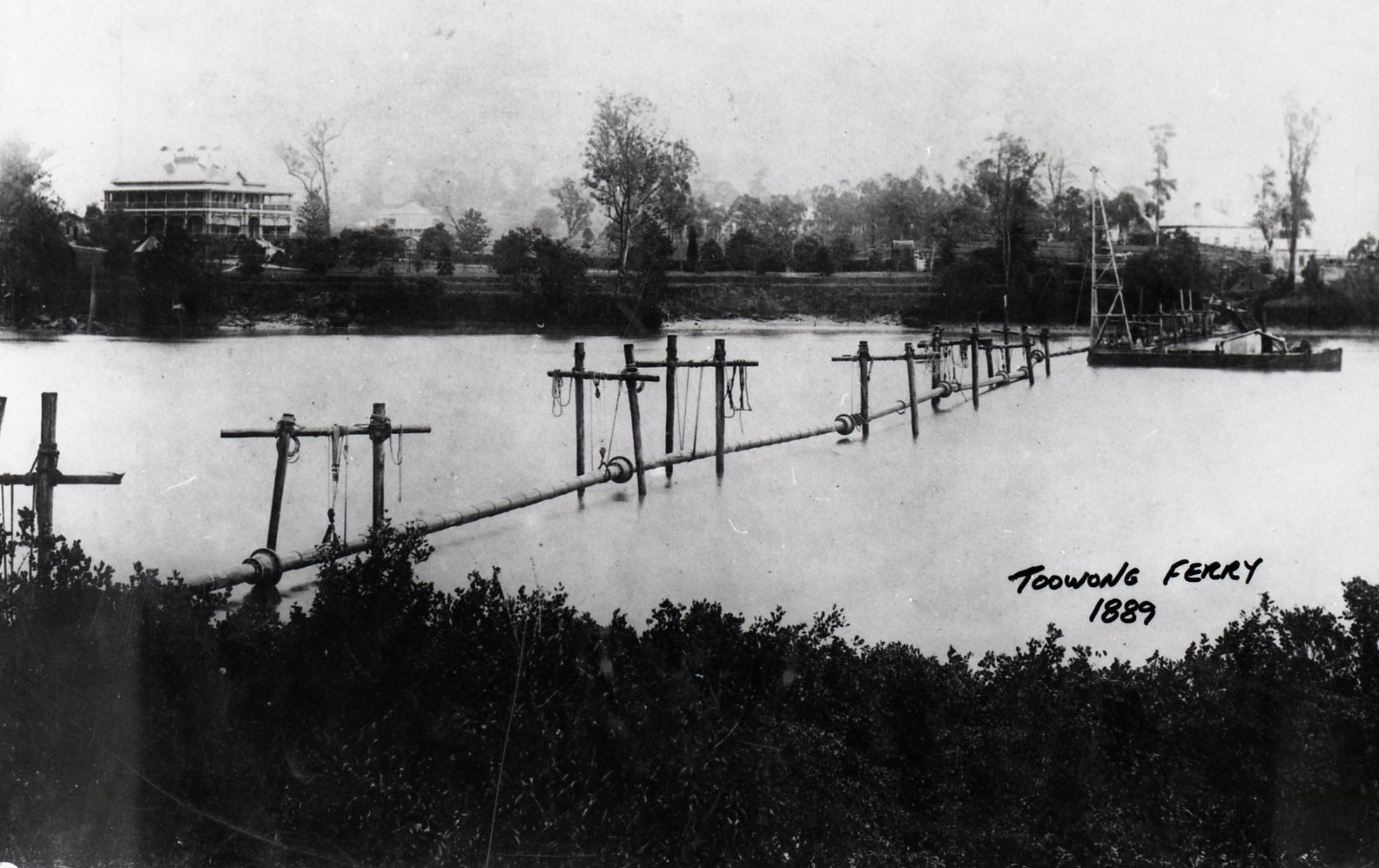 water pipeline river crossing 1889