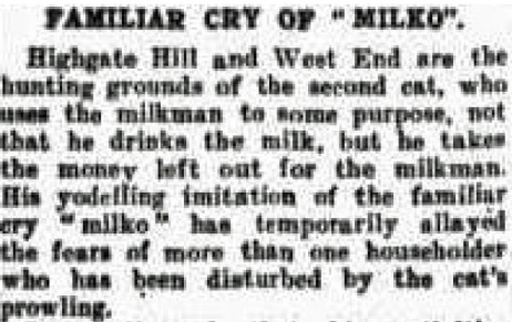 yodelling milk thief highgate hill 1938