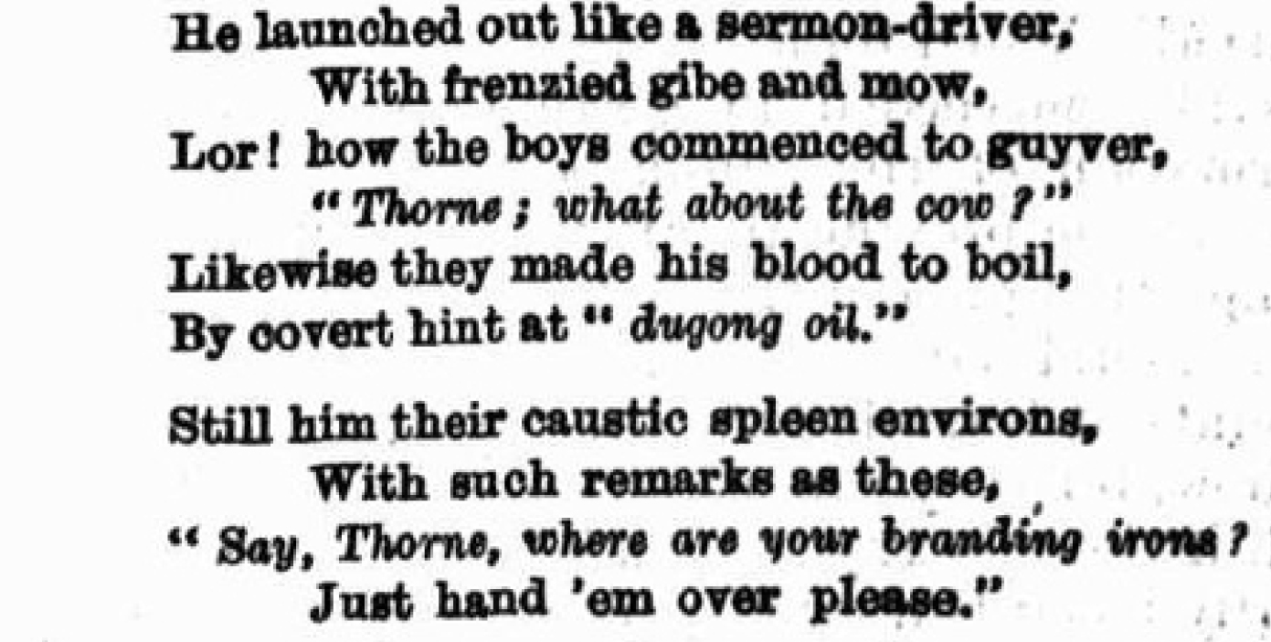Ebenezer Thorne poem Figaro 17 March 1883