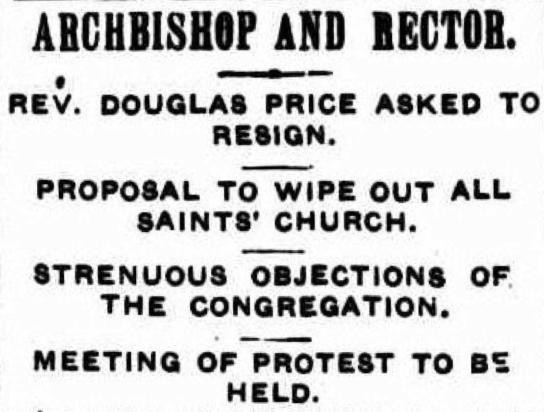 Douglas Price 1911 forced resignation
