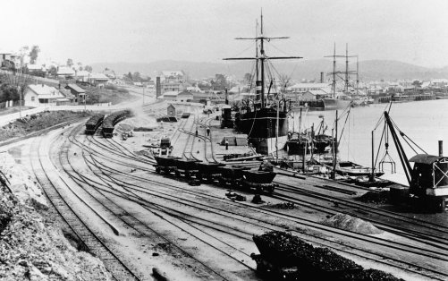south brisbane coal wharves 1889