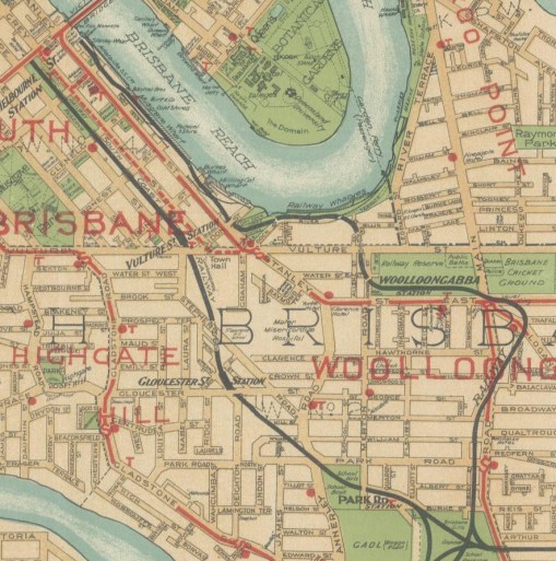 south brisbane train lines