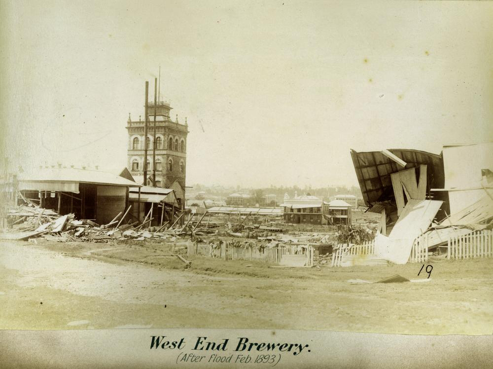 West End Brewery after floods Brisbane 1893 blog
