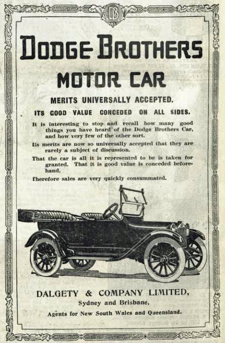 dodge ad bulletin 14 march 1918