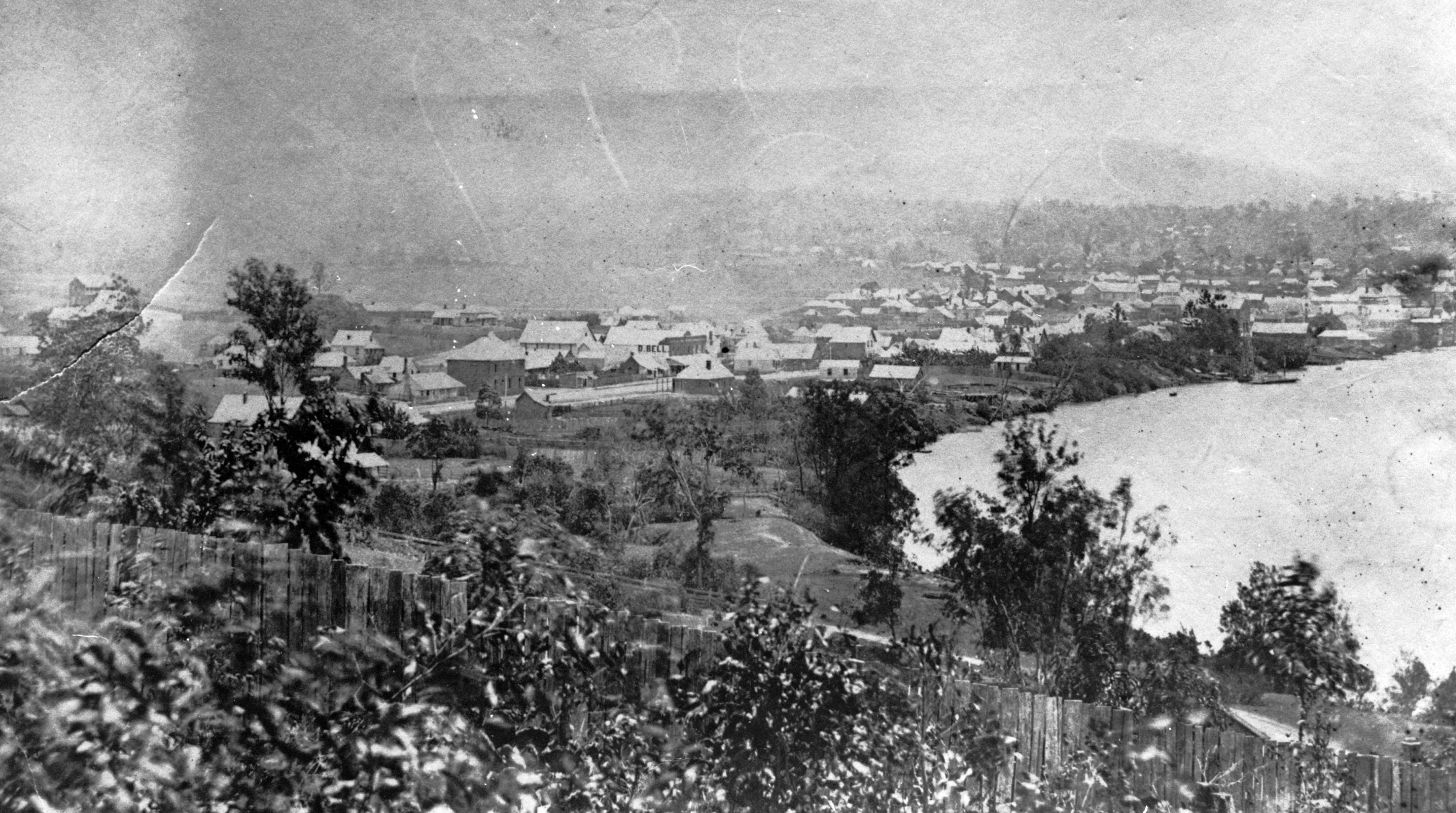 view of south brisbane 1868 crop