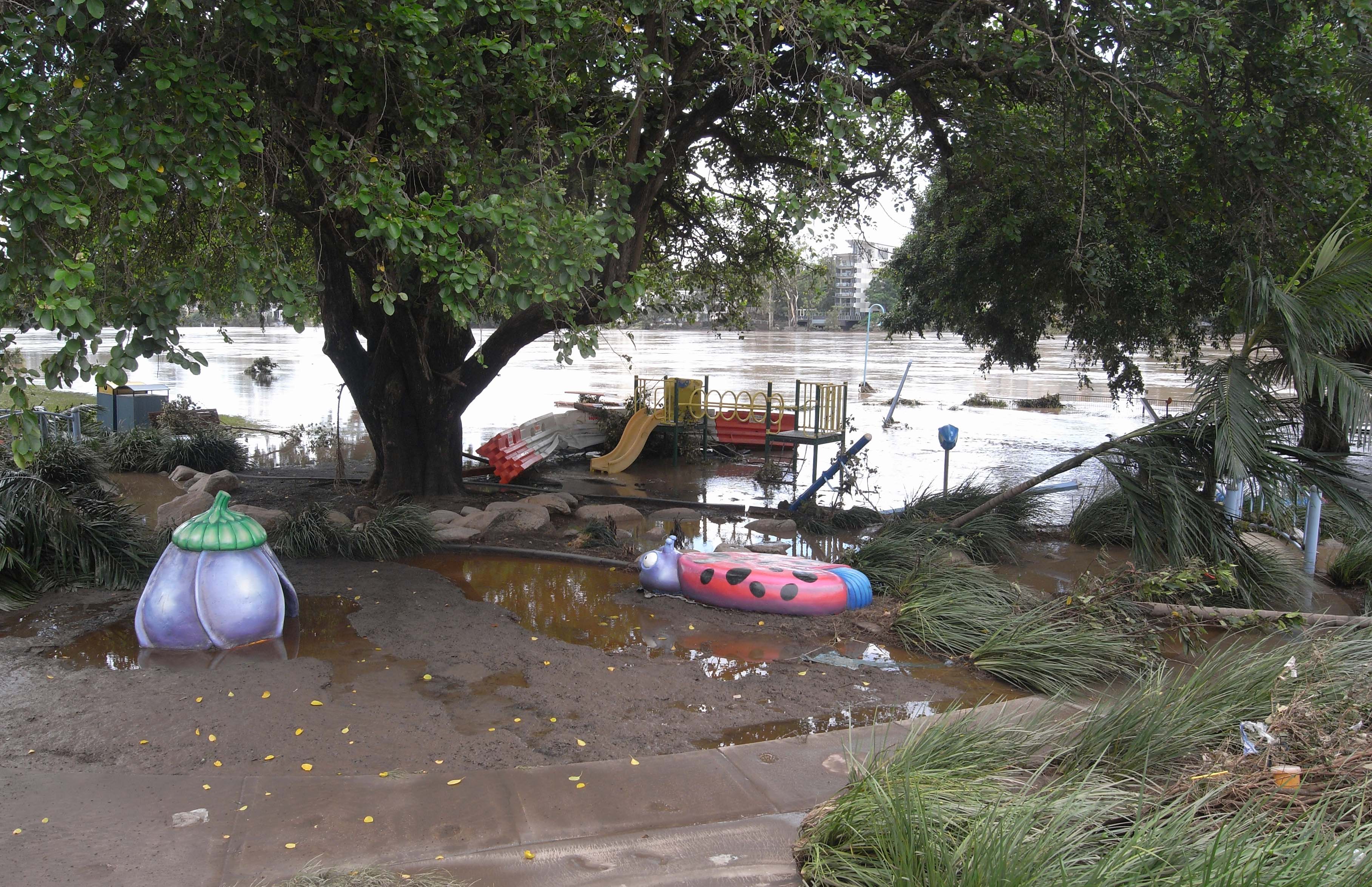 Orleigh Park flooded playground 2011