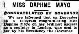 telegraph 15 dec 1923 mayo success