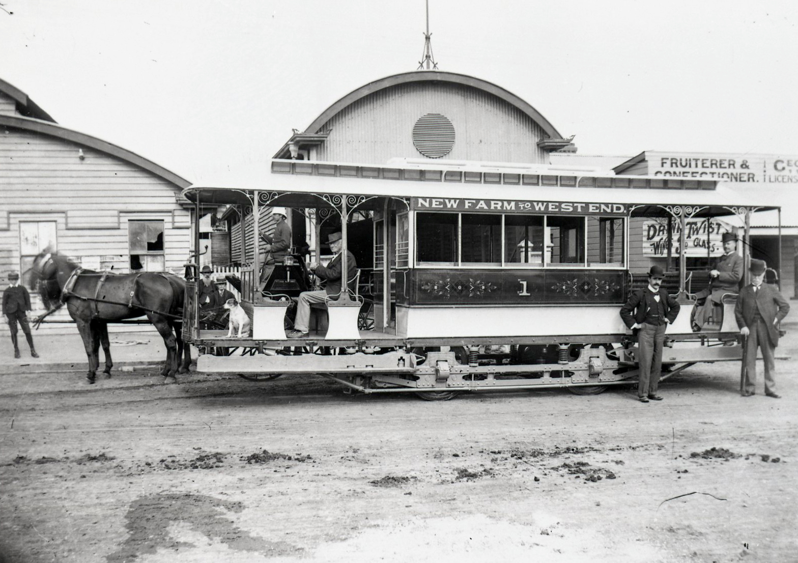first electric tram west end