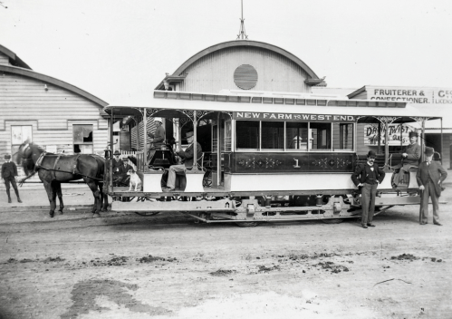 first electric tram west end