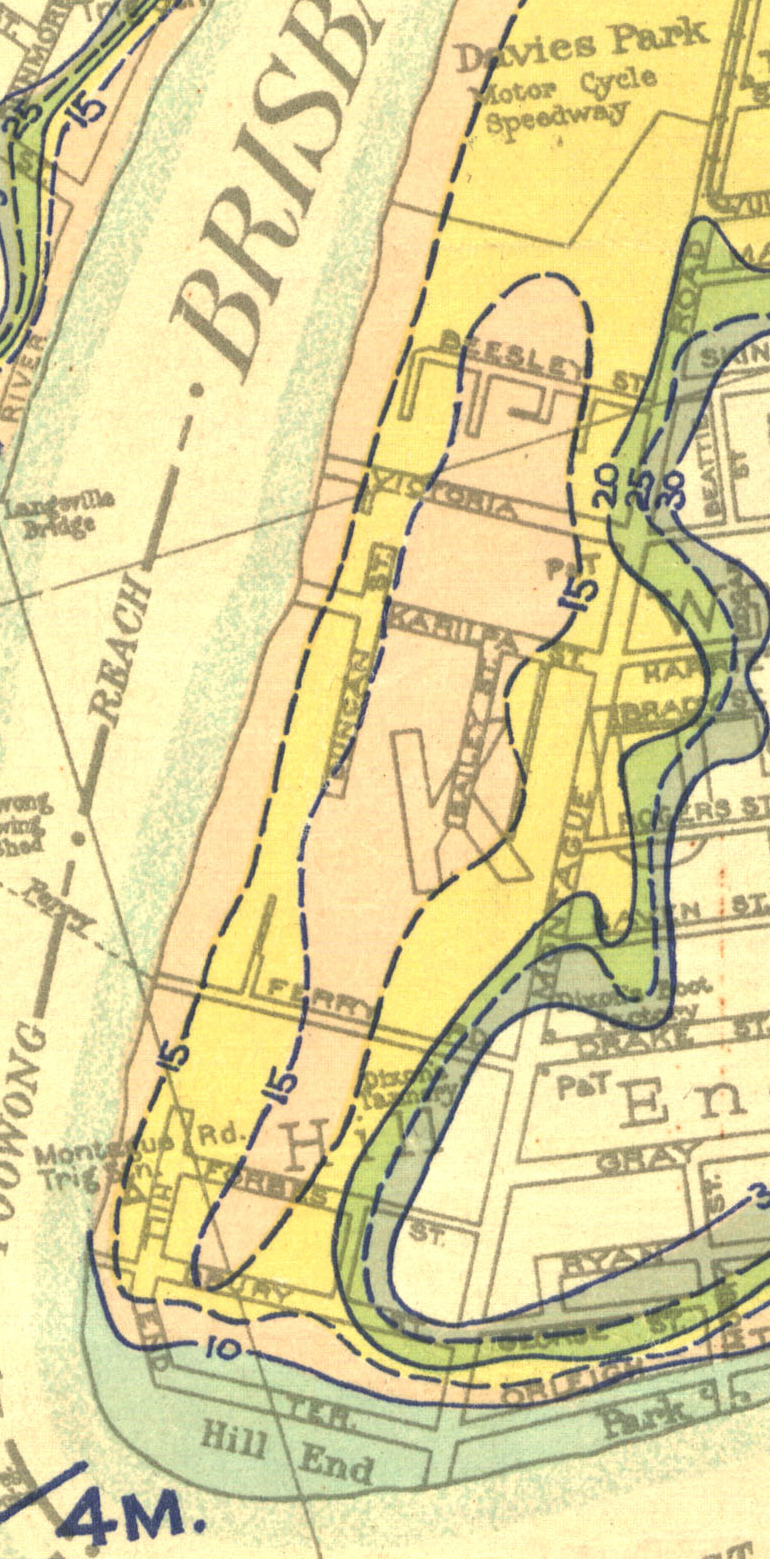 kurilpa swamp 1933 flood map qsa