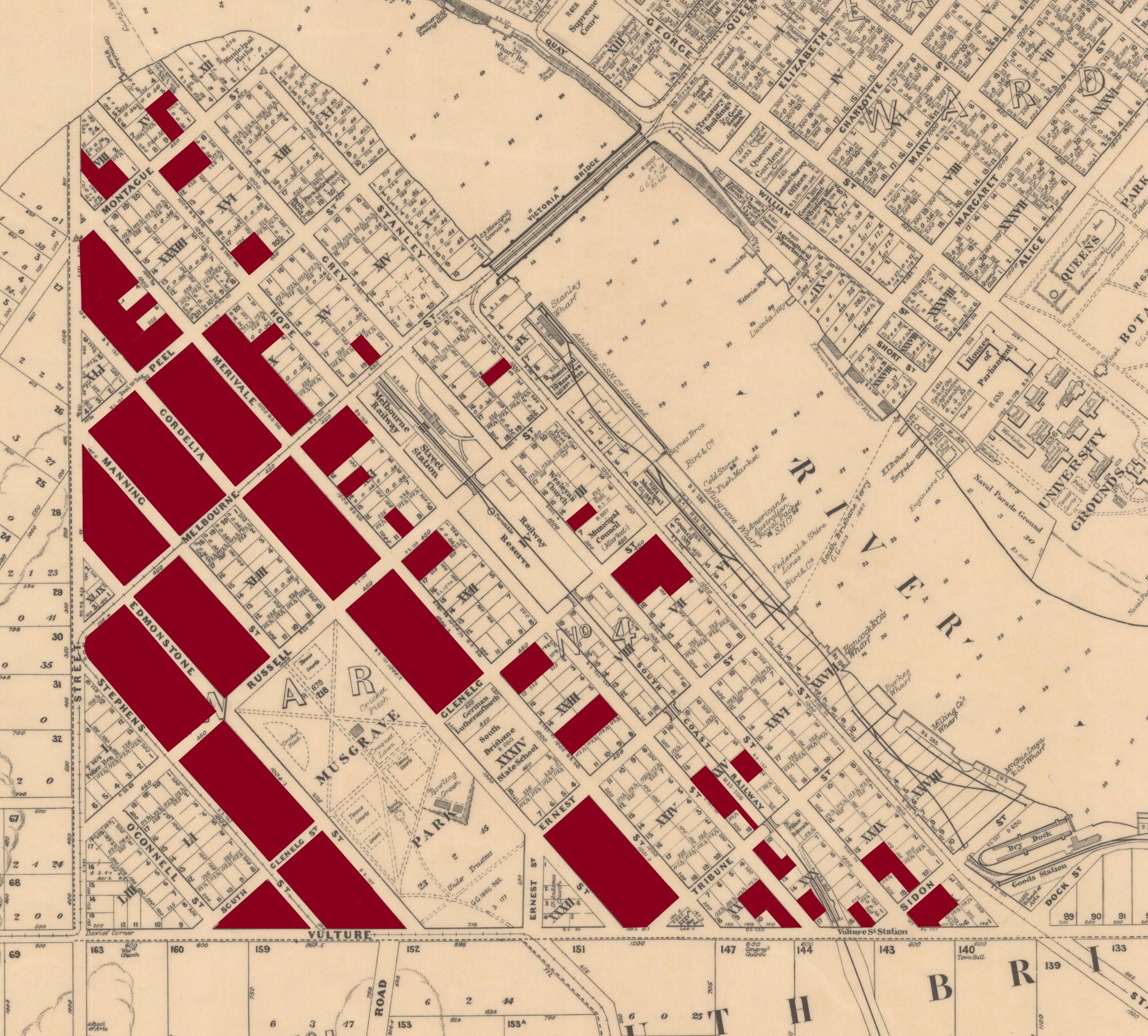 bridge lands south brisbane
