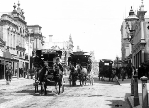 omnibuses queen street 1896 GWW