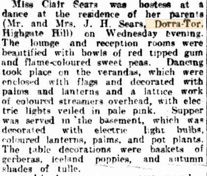 dorra tor party courier 14 sep 1922