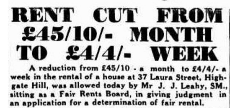 rent reduced tele 18 may 1843