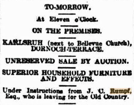 carlsruhe sale 1905 extract