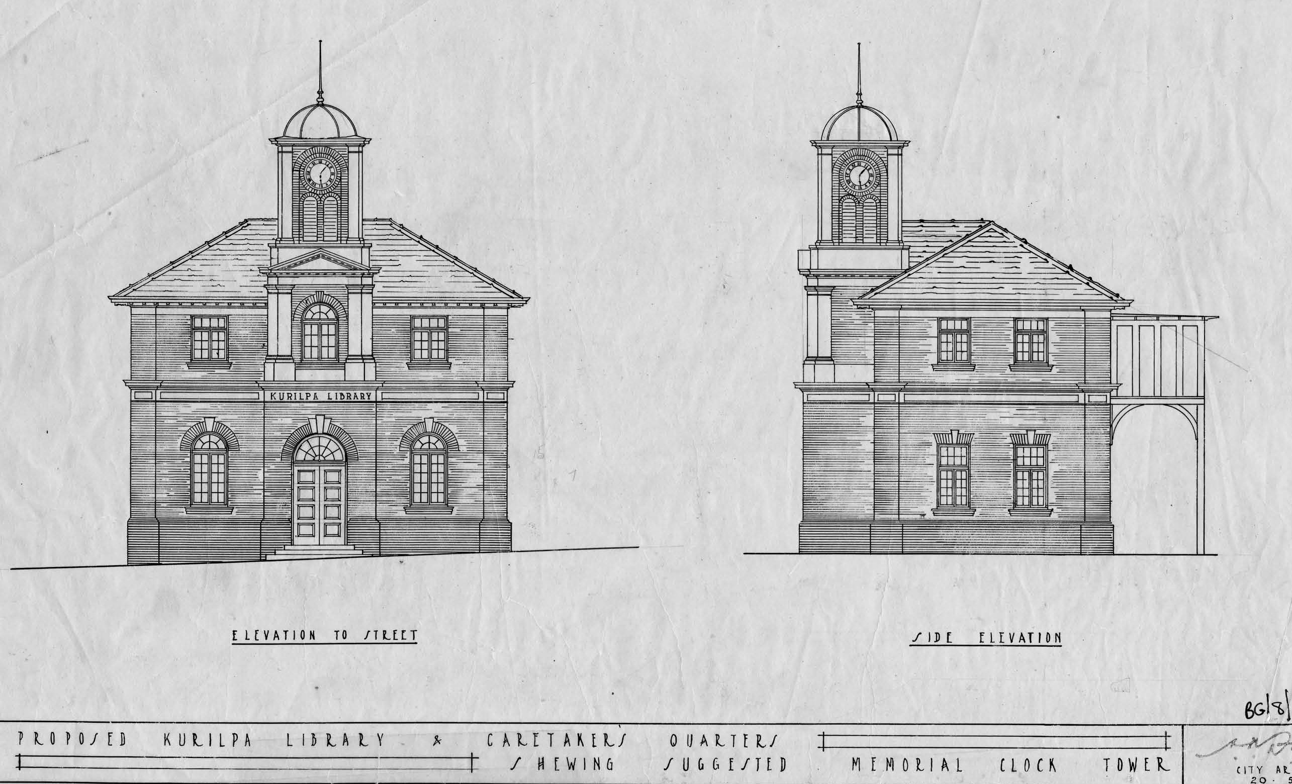 kurilpa library plan 1927 BCC