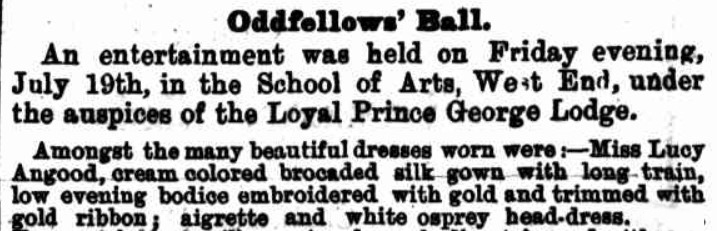 oddfellows ball 1889