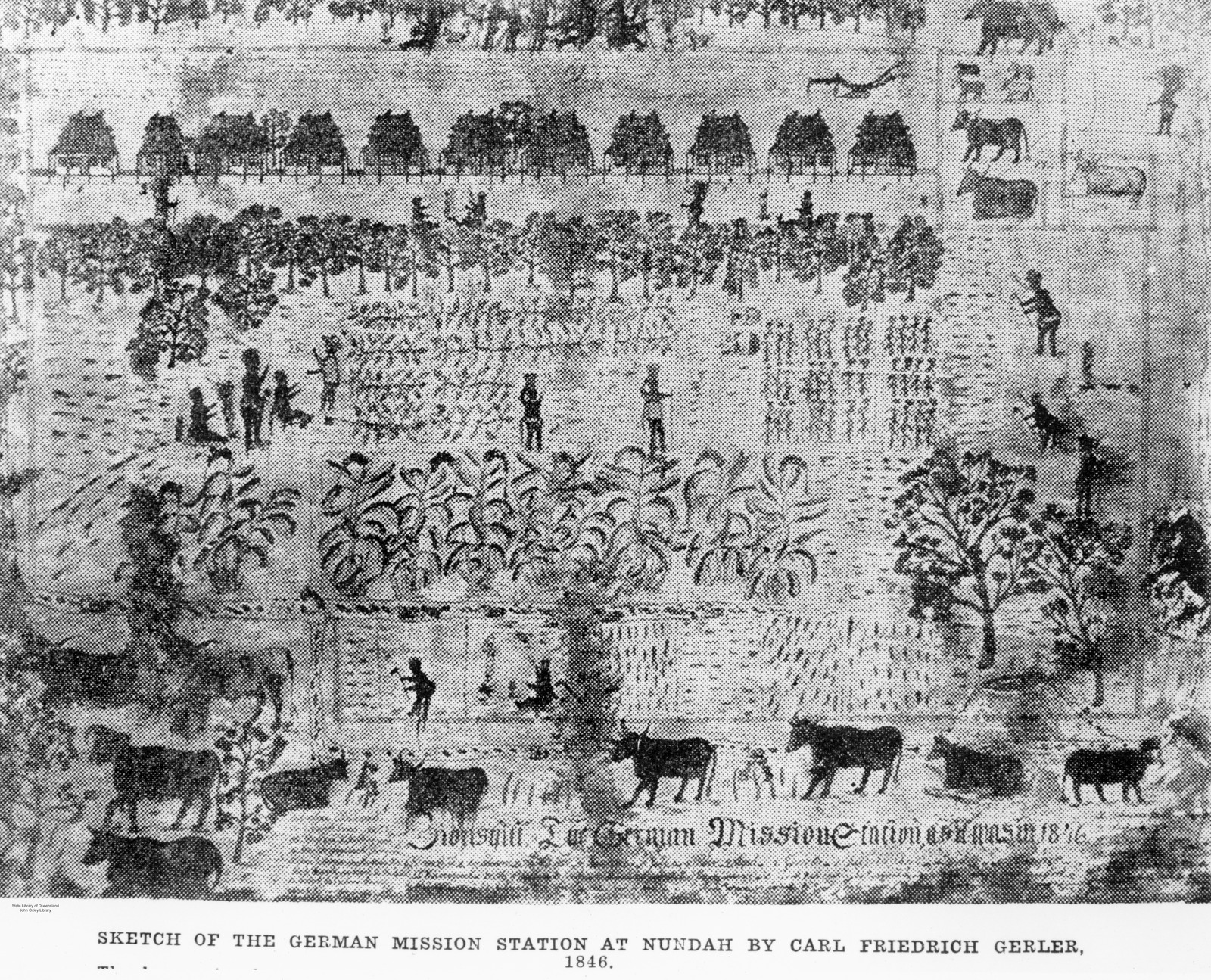 sketch german mission station