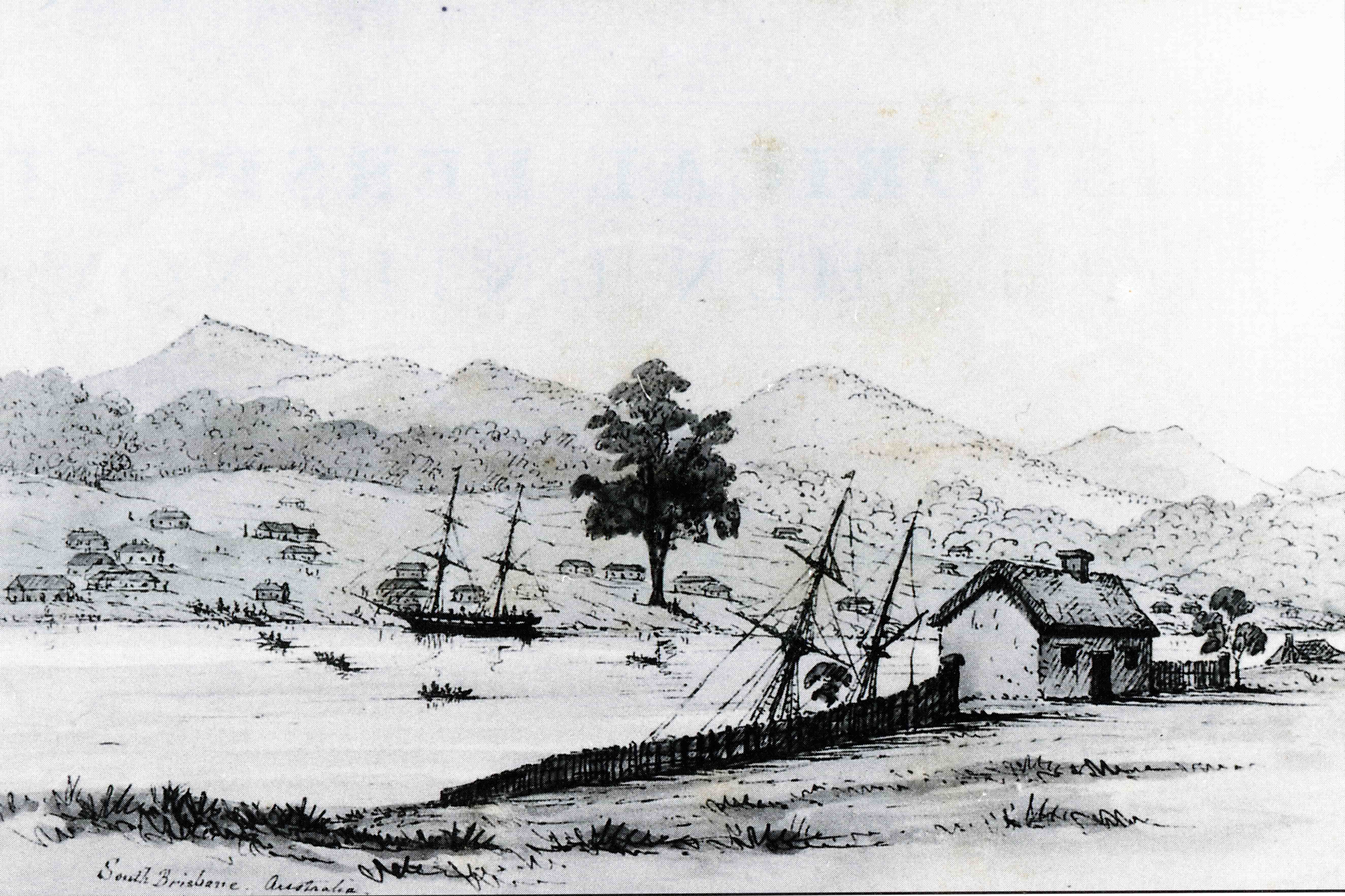 fairholme sketch south brsbane mitchell 1845