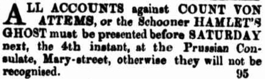 brisbane courier 3 july 1868 von allem accounts