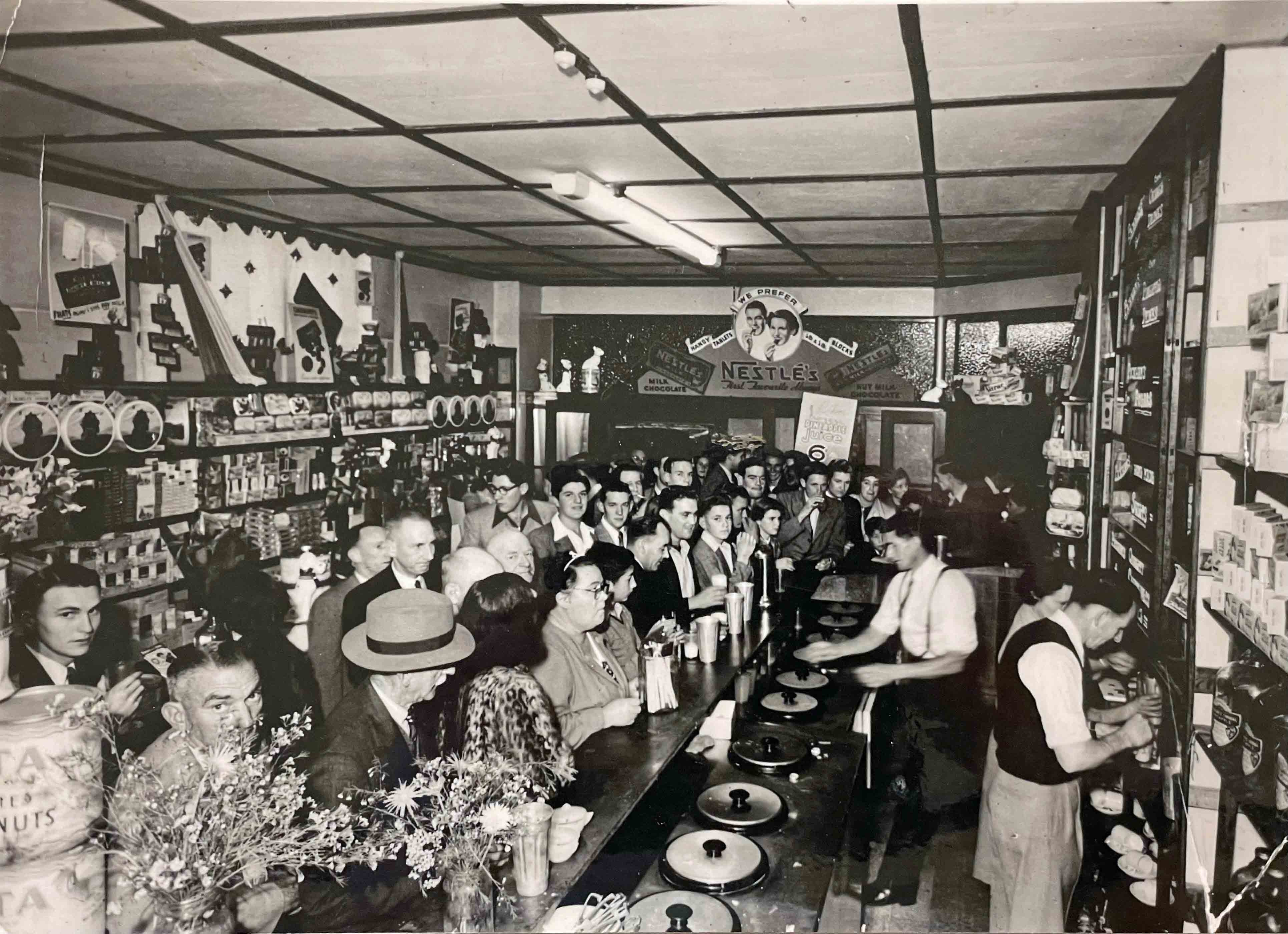 arthur pickham milk bar west end 1950 slq