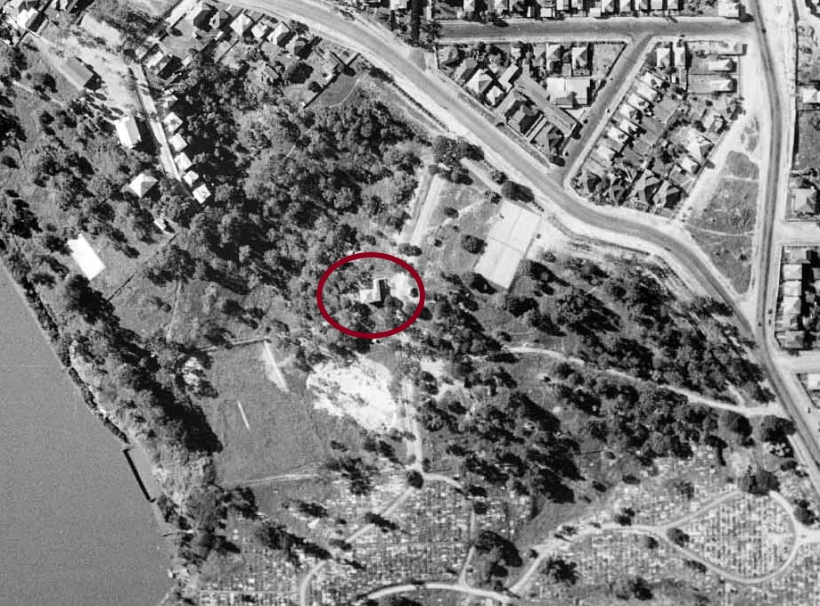 dutton park detail aerial 1936 mark up
