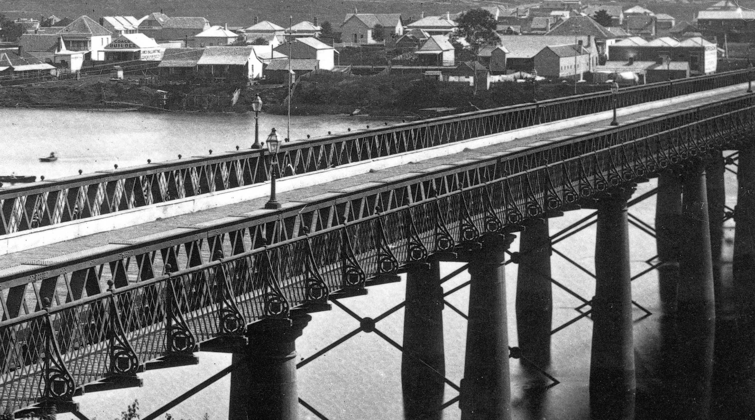 first permant victoria bridge detail ca 1881 slq